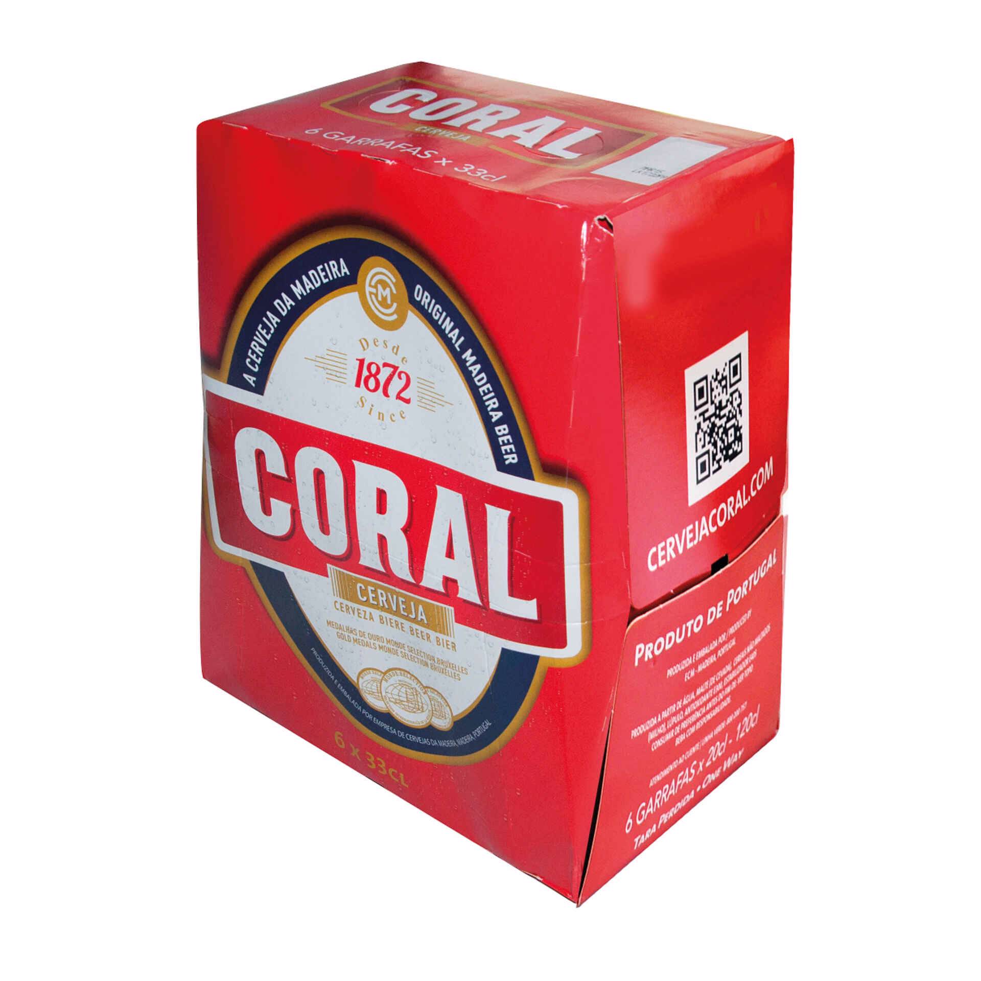 Cerveja CORAL six-pack (6x33cl)